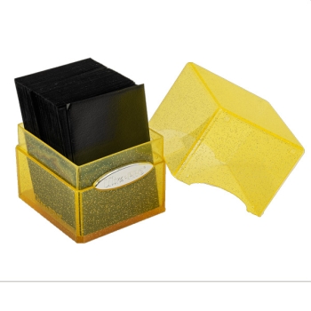 Ultra-Pro-Glitter-Satin-Cube-Gelb-with-cards